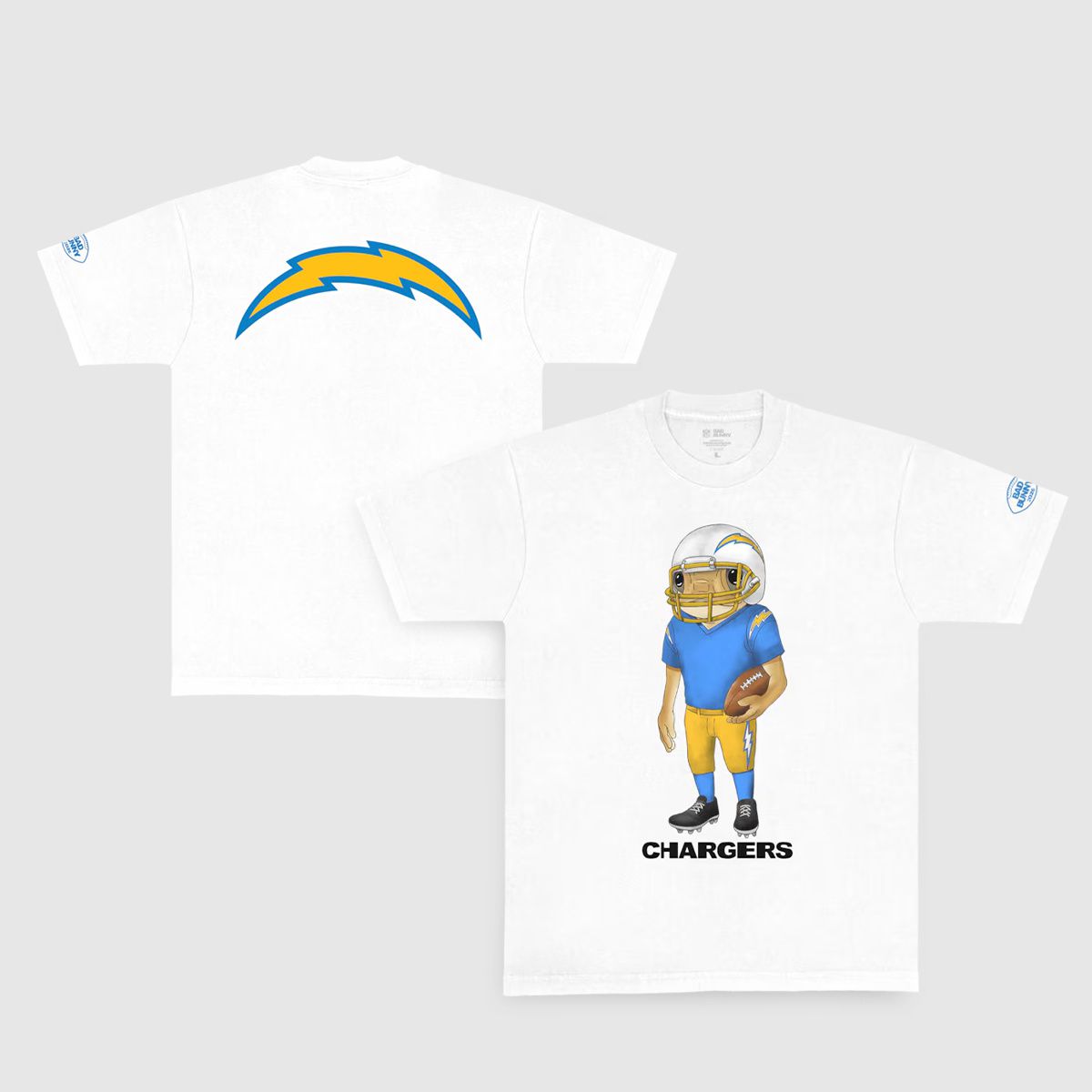 Men 2026 NFL Los Angeles Chargers T-shirt white 001->nfl t-shirts->Sports Accessory